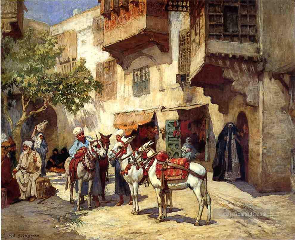 Markt in Nordafrika arabisch Frederick Arthur Bridgman Ölgemälde